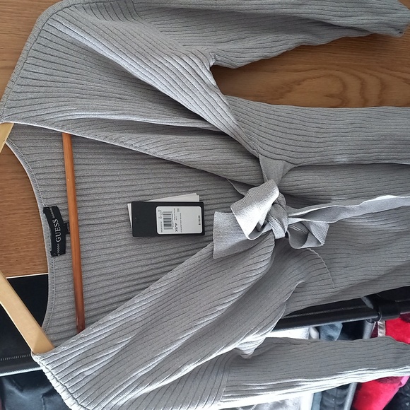 Guess Emi Wrap-Front Ribbed Sweater Dress - Picture 3 of 4